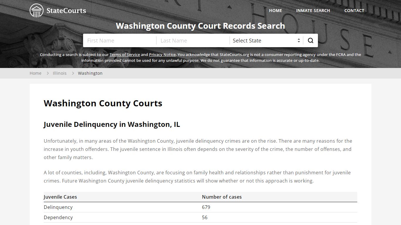 Washington County, IL Courts - Records & Cases - StateCourts